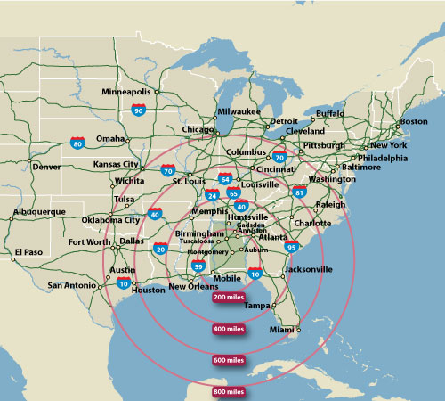 Radius Map